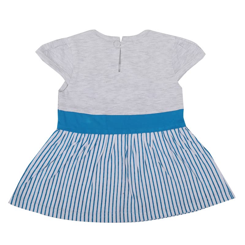NammaBaby Baby Girl's Cotton Cap Sleeves Stripe Pattern Frock Dresses