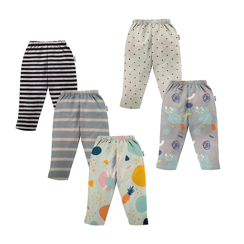 Baby Boy's & Baby Girl's Pajama Pant (Pack of 5)