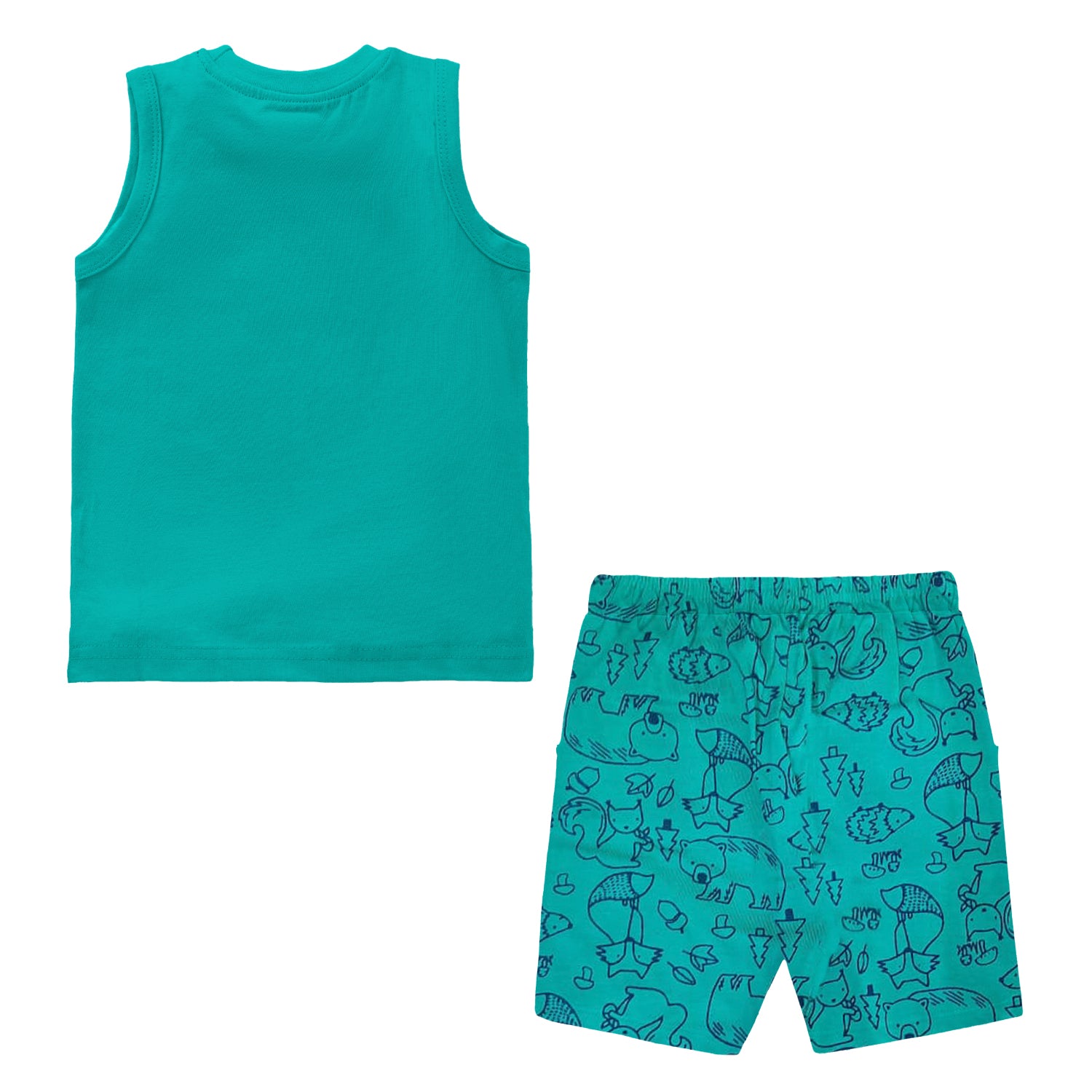 Baby Boys Casual Summer Sleeveless T-shirt Shorts