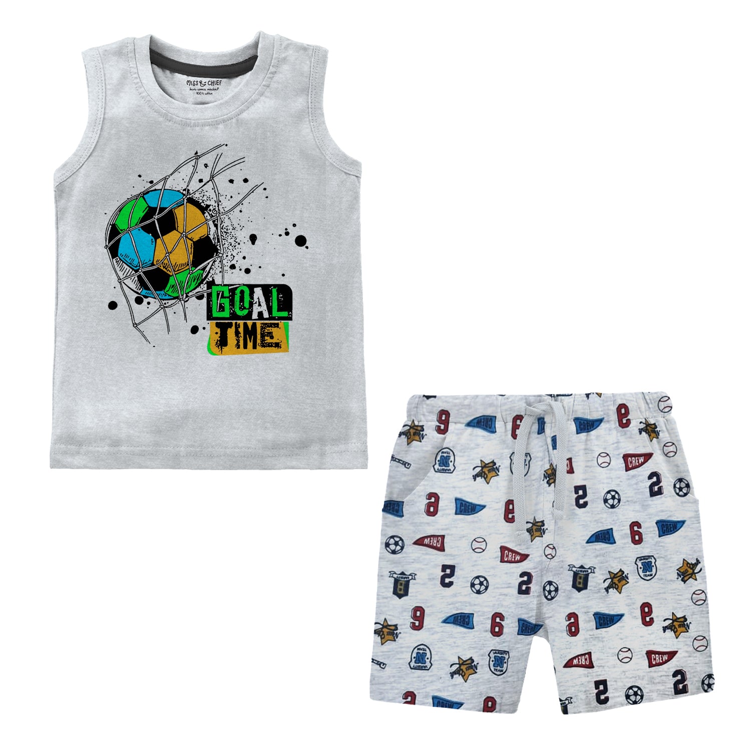 Baby Boys Casual Summer Sleeveless T-shirt Shorts